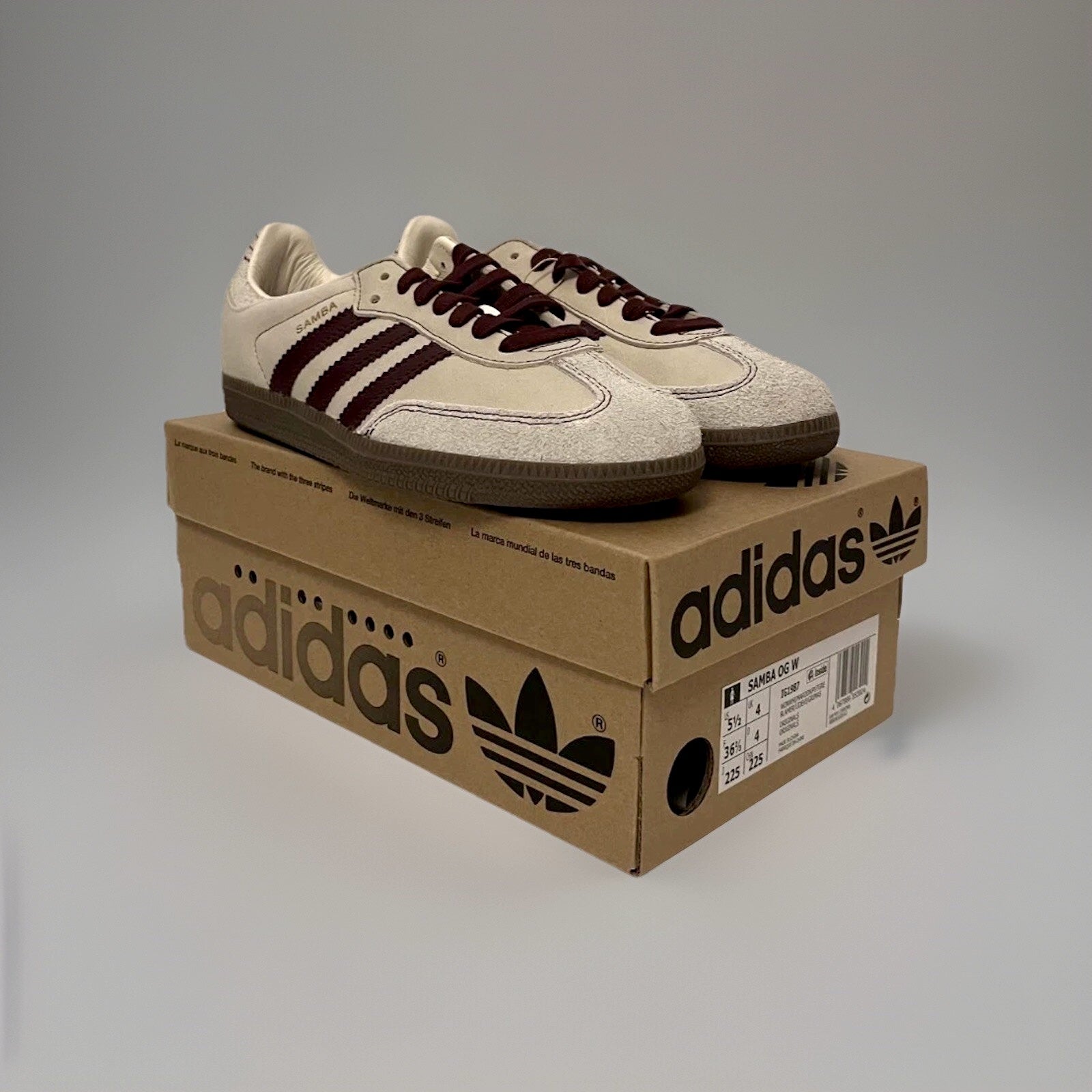 Adidas Samba OG W Maroon White